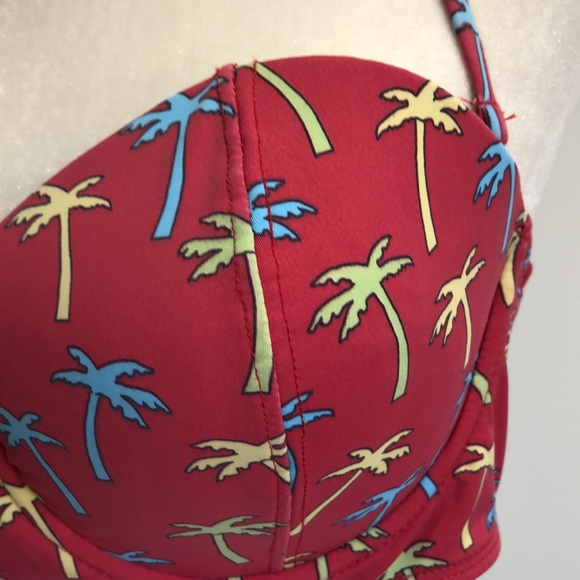 Bettie Page retro 50s vibe pin-up girl swim top - Picture 2 of 11